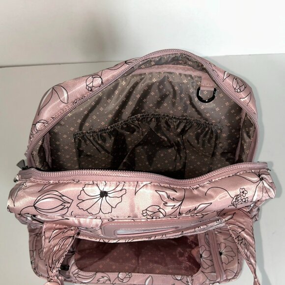 Lug Puddle Jumper LE Convertible Tote Bag Sketch Floral Blush - Picture 8 of 13